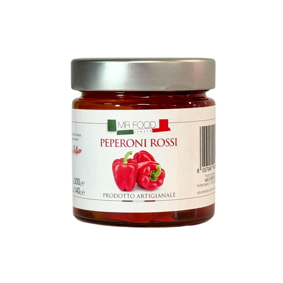 Ardei roșii în ulei, 200g